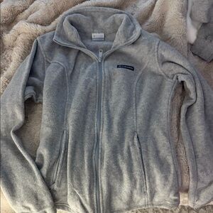 Columbia Light Gray Fleece Jacket